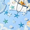 30Pcs 5 Styles Opaque Resin Pendants RESI-CJ0004-91-6