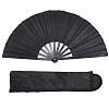 Glitter Plastic & Oxford Cloth Fan with Fan Bags AJEW-WH20022-89A-7