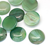 Dyed Natural Striped Agate/Banded Agate Cabochons G-R348-24mm-01-1