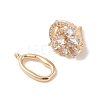 Brass Micro Pave Cubic Zirconia Twister Clasps KK-B100-069G-4