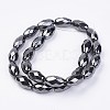 Non-magnetic Synthetic Hematite Beads Strands G-F396-13-10x16mm-2
