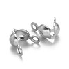 Tarnish Resistant 304 Stainless Steel Bead Tips STAS-M213-09-3