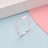 925 Sterling Silver Open Cuff Rings for Women STER-N016-150S-1