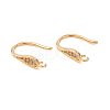 Brass Micro Pave Cubic Zirconia Earring Hooks KK-CBA8EB2-10G-1