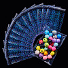 50Pcs Double Face Laser Rectangle PE Cellophane Bags ABAG-TAC0013-14B-3
