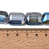 Electroplated Glass Beads EGLA-H002-A-11-4