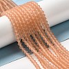Imitate Austrian Crystal Frosted Glass Beads Strands EGLA-A039-T2mm-MD15-4
