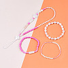 DIY 10 Style ABS & Acrylic Beads Jewelry Making Finding Kit DIY-N0012-05D-4