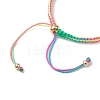 Gradient Color Braided Nylon Cord Slider Bracelet Making AJEW-JB01234-01-3