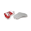 Alloy Enamel Pendants ENAM-P030-4P-3
