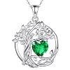 925 Sterling Silver Double-Layer Necklace PW-WGB13A5-05-1
