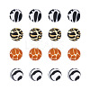 20Pcs 4 Colors Silicone Beads SIL-TA0001-08B-2