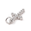 Brass Micro Pave Cubic Zirconia Charms KK-C012-43P-3