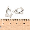 201 Stainless Steel Laser Cut Pendants STAS-P428-12P-3