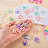 20Pcs 20 Colors Polyester & Plastic Girls Hair Accessories OHAR-TA0001-18-6