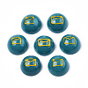 Opaque Resin Enamel Cabochons CRES-N031-019-2