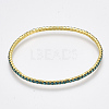 Brass Claw Chain Stretch Bracelets X-BJEW-T010-02G-04-2
