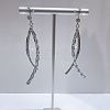 Exaggerated Clear Cubic Zirconia Tassel Dangle Earrings RO8227-6-1