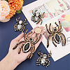 WADORN 4Pcs 2 Styles Spider Shape Appliques DIY-WR0002-53-3