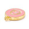 Golden Plated Alloy Enamel Charms ENAM-Q437-14Q-2