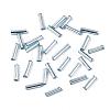 Silver Lined Glass Bugle Beads SEED-K001-A13-1-2