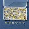 300Pcs 3 Styles Brass Bead Caps IFIN-FS0001-43-9