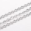 304 Stainless Steel Curb Chains CHS-K004-16P-0.4mm-1