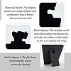 Velvet and Cardboard Side Face Profile Necklace Displays CON-WH0105-09-4