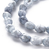 Opaque Baking Painted Glass Beads Strands EGLA-N006-007E-3
