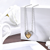 1Pc 304 Stainless Steel Heart Pendant Urn Ashes Necklaces NJEW-CN0001-19GP-3