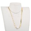 Brass Cobs Chain & Paperclip Chains Jewelry Sets SJEW-JS01118-12