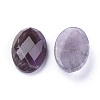 Natural Amethyst Cabochons X-G-G760-A09-2