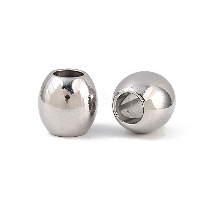 Tarnish Resistant 304 Stainless Steel European Beads LS-STAS-E034-4-1