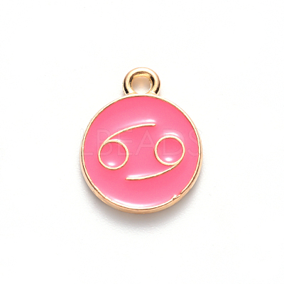 Alloy Enamel Pendants ENAM-S124-01B-03D-1