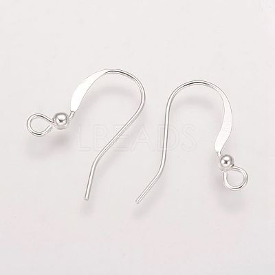 Brass French Earring Hooks X-KK-Q365-S-NF-1