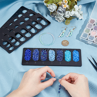 4Pcs Acrylic Bead Design Boards FIND-BC0013-08A-1