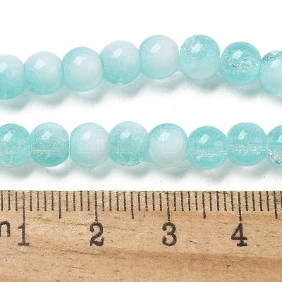 Crackle Glass Beads Strands GLAA-U001-6mm-02-1
