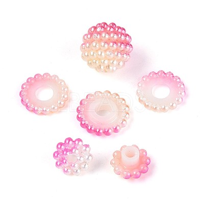 Imitation Pearl Acrylic Beads OACR-T004-15mm-13-1