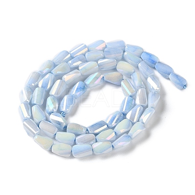 Ombre Effect Dyed Glass Beads Strands GLAA-I059-01B-1