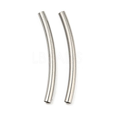 Non-Tarnish 304 Stainless Steel Tube Beads STAS-B047-27G-P-1
