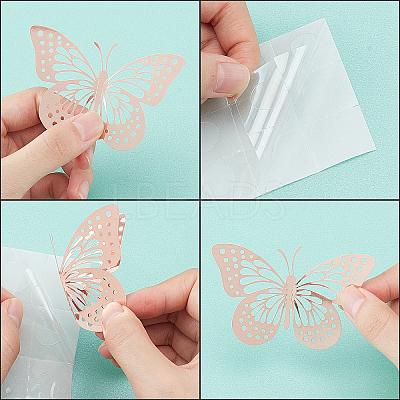 8 Sets 8 Styles Paper Wall Stickers DIY-CA0002-33-1