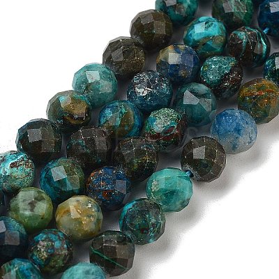 Natural Chrysocolla Beads Strands LS-G-G927-15C-1