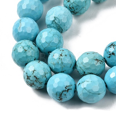 Natural Magnesite Beads Strands G-P598-E-12mm-05-1