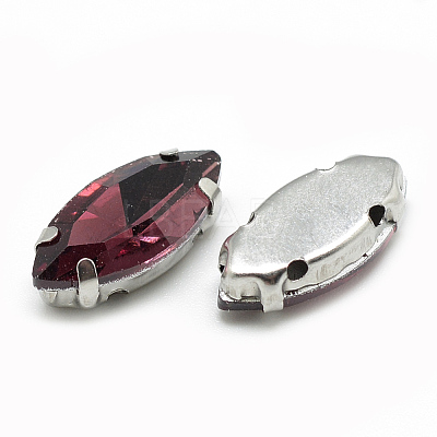 Sew on Rhinestone RGLA-T034-6x12mm-18-1