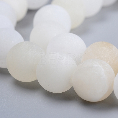 Natural Flower Jade(Afghanistan Jade) Beads Strands G-E266-12A-6mm-1