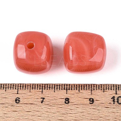 Opaque Acrylic Beads X-OACR-ZX006-33E-1