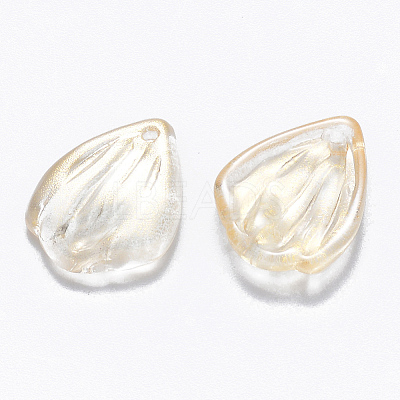 Transparent Spray Painted Glass Pendants GLAA-T016-27D-1