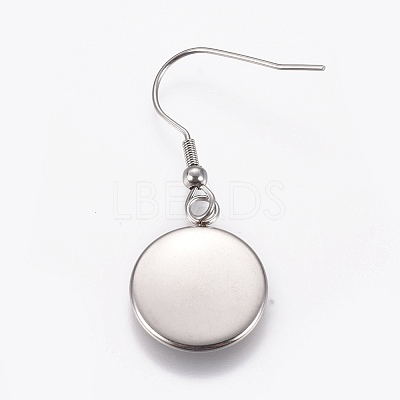 Stainless Steel Dangle Earrings LS-EJEW-WH0001-A02-1