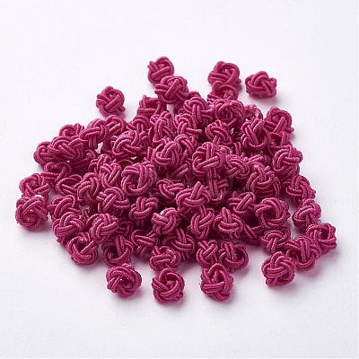 Polyester Weave Beads WOVE-N002-42-1
