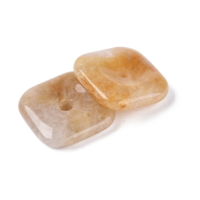 Natural Topaz Jade Pendants G-Q602-02I-1